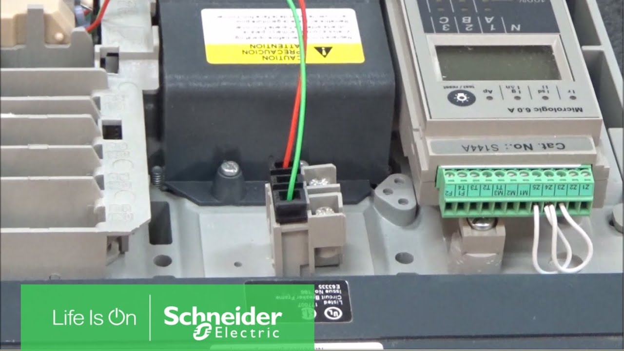 Wiring Shunt or Undervoltage Trip on PowerPact P & R-Frame Breakers | Schneider Electric Support