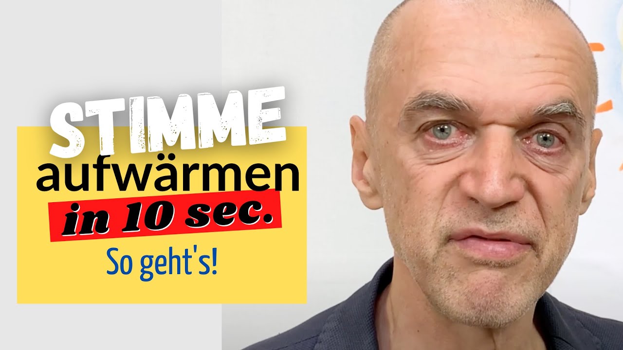 Stimme aufwärmen in 10 Sekunden, so geht`s!