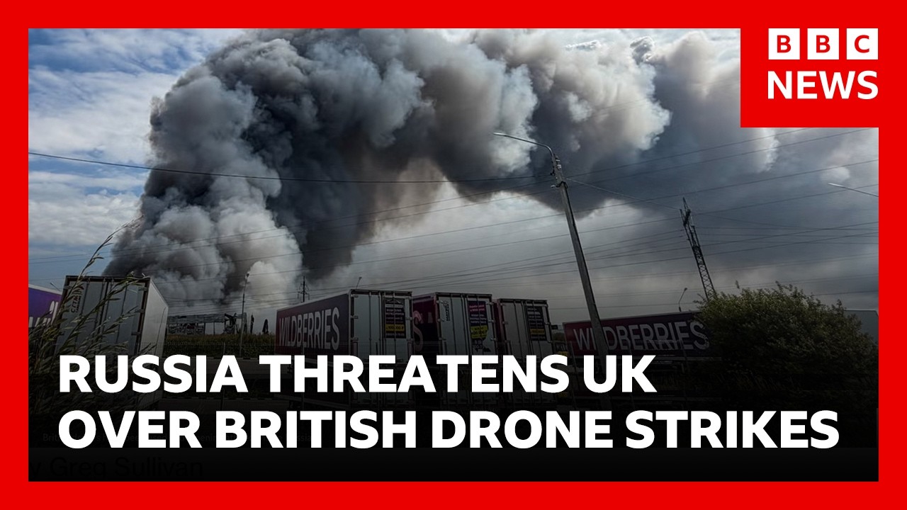 Russia threatens UK will &ldquo;pay price&rdquo; after drones strike targets deep inside country | BBC News