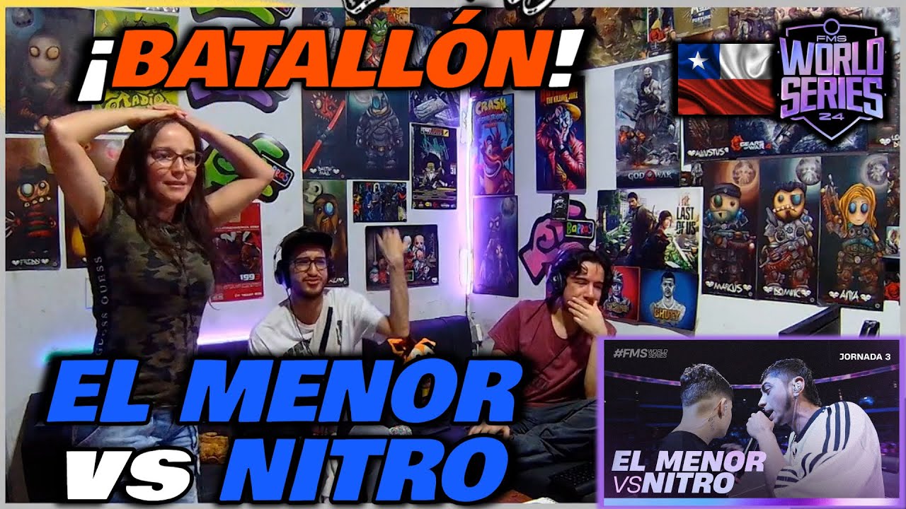 🔴COLOMBIANOS REACCIONAN a EL MENOR vs NITRO - ¡BATALLÓN CHILENO! [FMS WORLD SERIES SUPERLIGA]