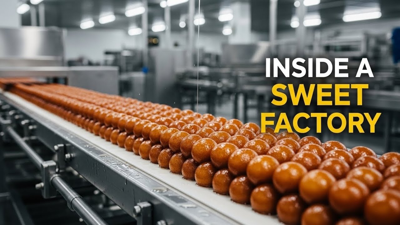 Inside a Sweet Factory | How Gulab Jamun Are Made at Industrial Scale