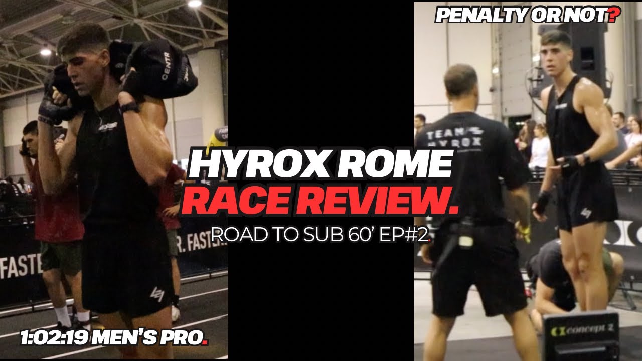 Hyrox Rome Men's Pro Full Race Review & Breakdown | Road To Sub 60' Ep.#2