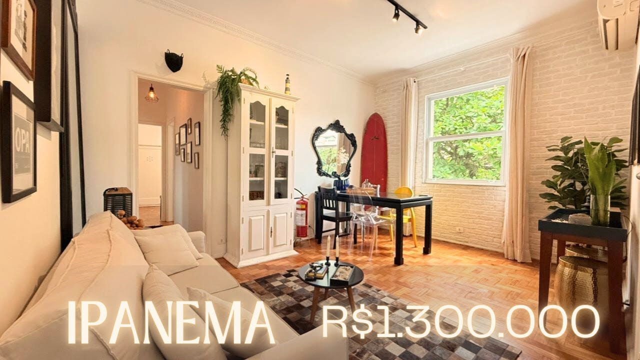 Ipanema Apartamento Reformado  2 Quartos  60m² próximo da Praça Nª Sra da Paz, entre o mar e a lagoa