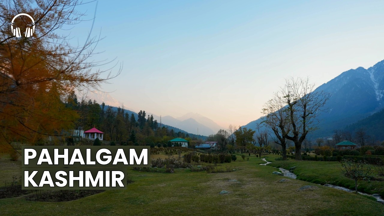 Relaxing Walk Along the River in Pahalgam | 4K Nature Walking Tour for Sleep and Study