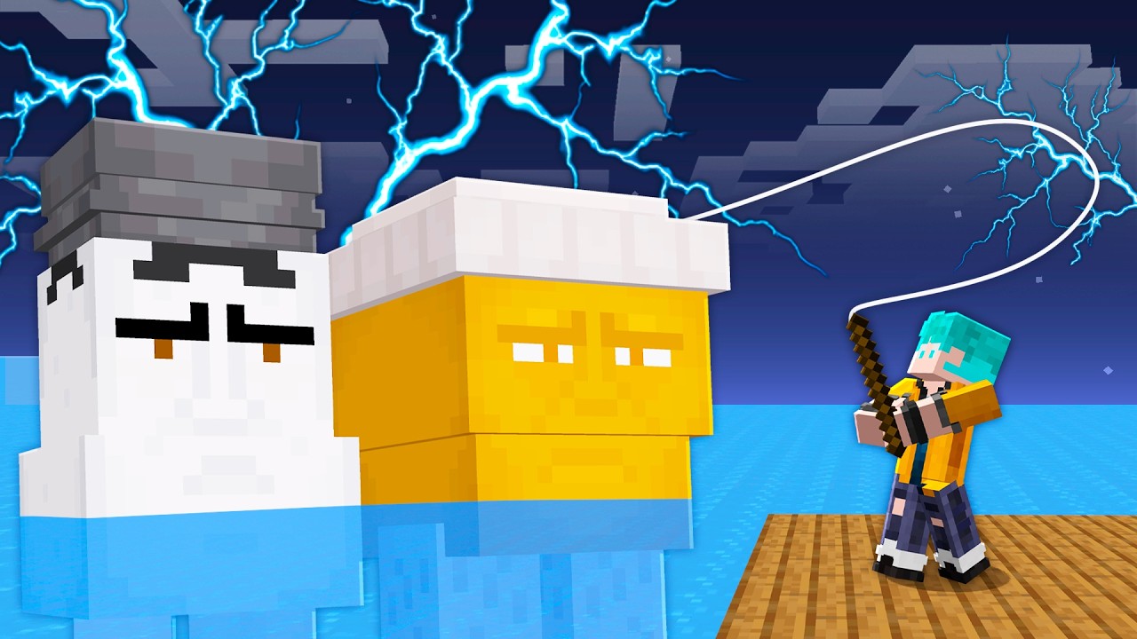 EVOLUI no PESCA de BRAINROT no Minecraft