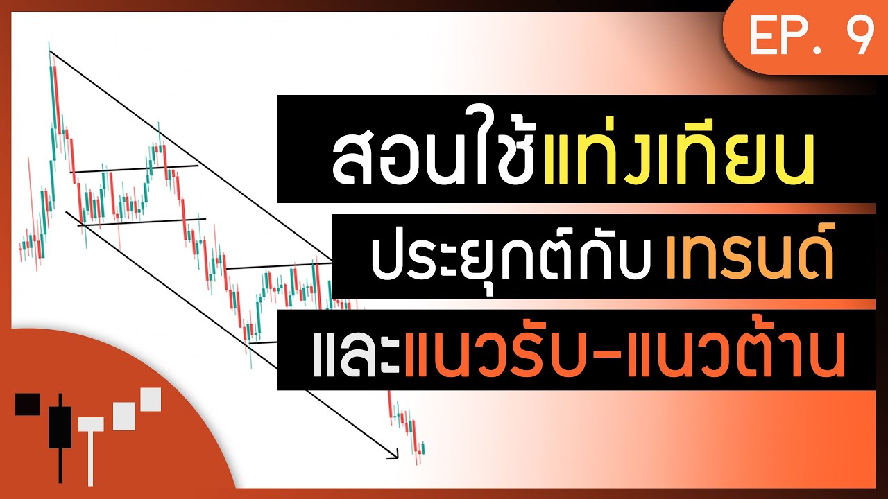 การใช้แท่งเทียนประยุกต์แนวรับ-แนวต้านและเทรนด์ [สอนเทรด2025 ep1.8]