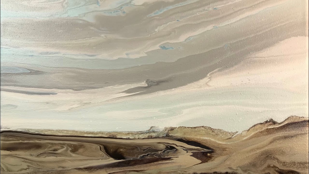 Fluid Art Landscape #3 Emilie Mayer