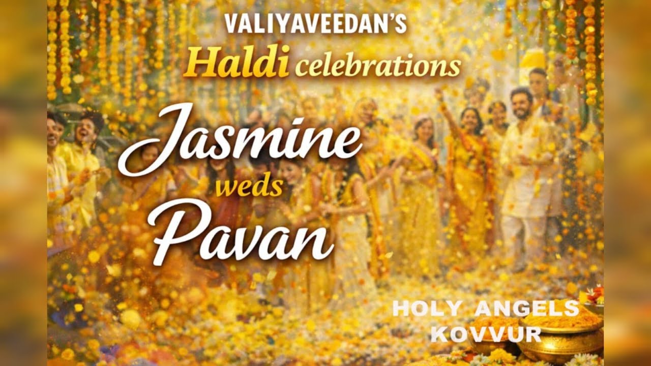 🔴 Live || VALIYAVEEDAN'S HALDI CELBRATIONS - Jasmine Weds Pavan || KOVVUR || 15-01-2026
