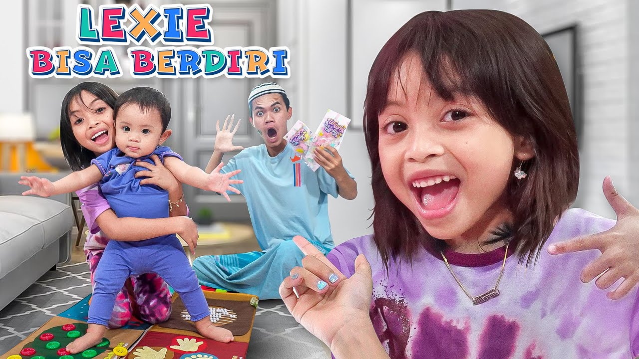 PERTAMA KALI ADIK BAYI LEXIE BISA BERDIRI