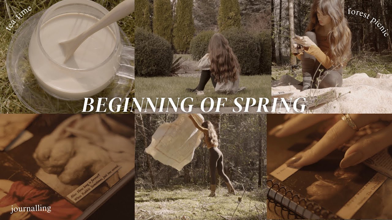 beginning of spring vlog // crabbing, forest picnic, journalling