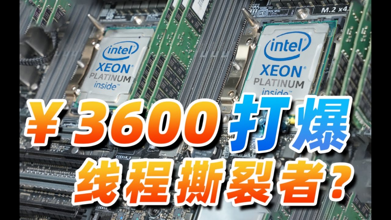 【Fun科技】3600块钱捡到48核96线程的服务器CPU，能打爆线程撕裂者么？