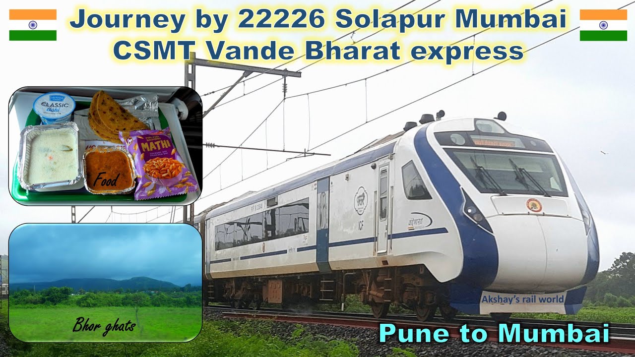 22226 Vande Bharat express deluxe journey || Pune to Mumbai || Indian Railways