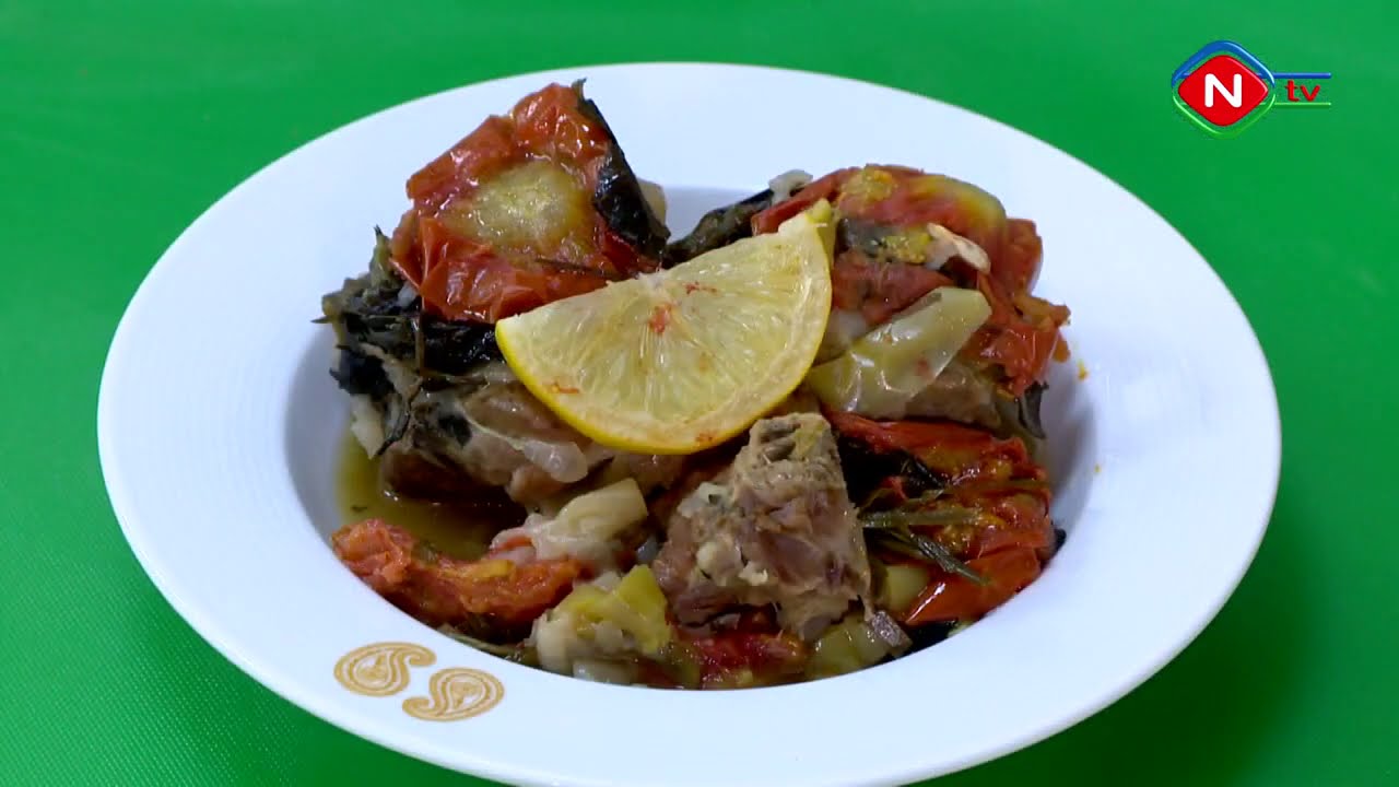 Naxçıvan mətbəxində bozpört və pərpərən salatının hazırlanması