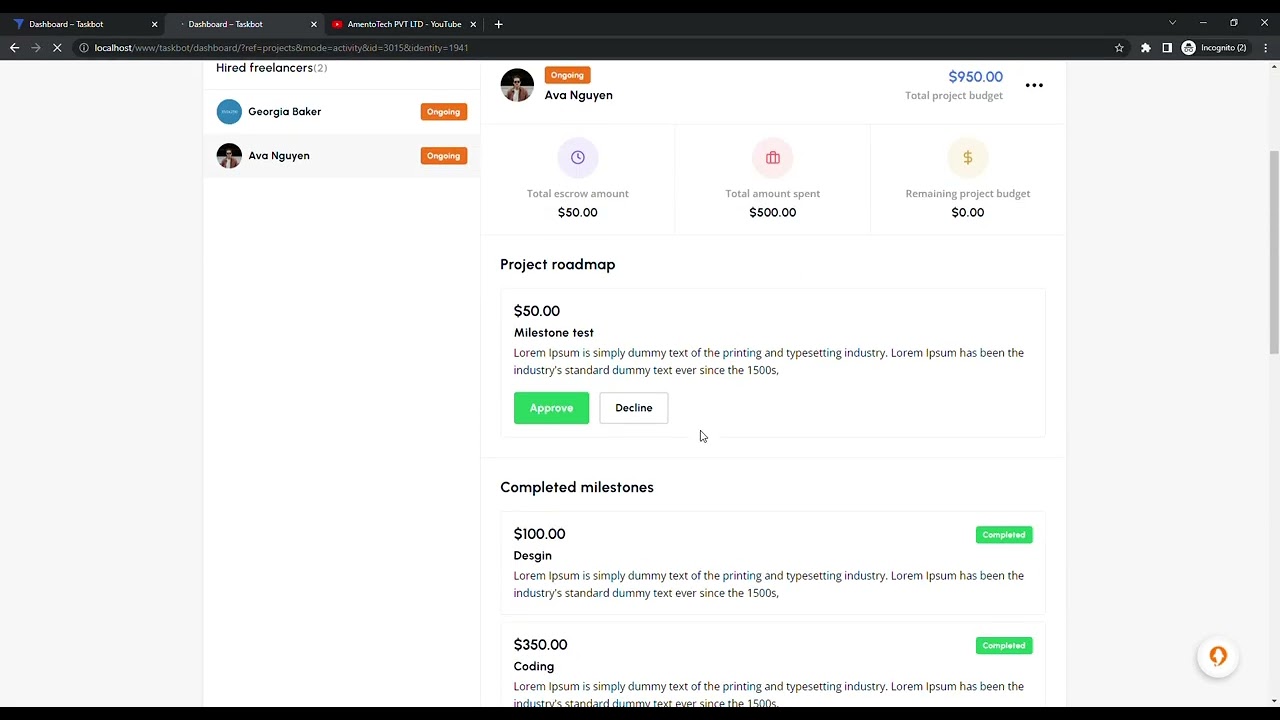 Project hiring flow v2
