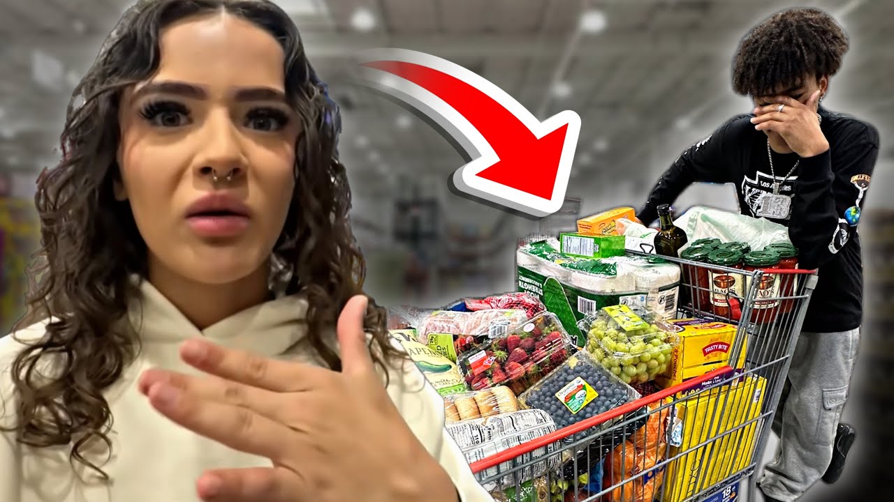 SPENDING OUR BANK ACCOUNT ON GROCERIES…