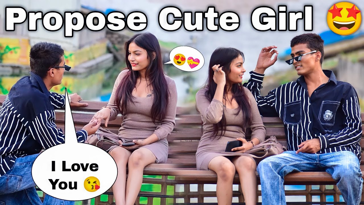 Proposing 🌹Prank On CuteFriend ❣️| Cute Girl Propse ❣️Me | Tiger Kirar Vlogs