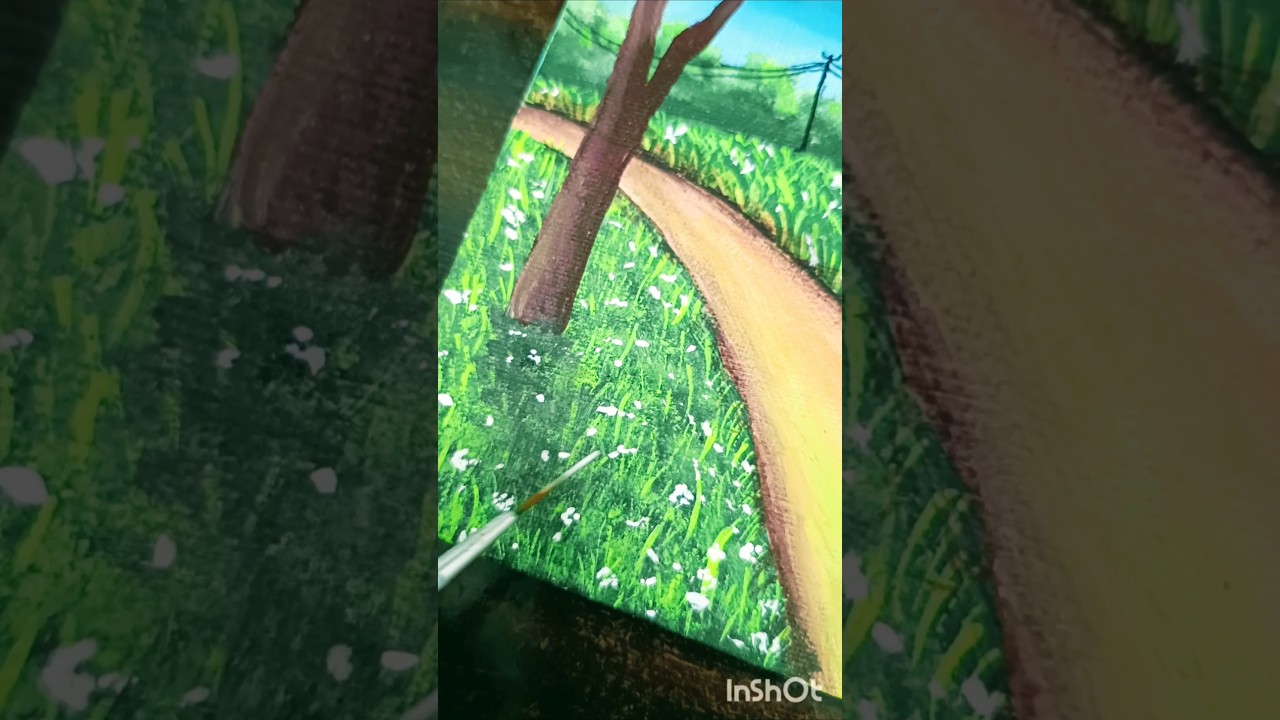 Try this easy canvas painting 