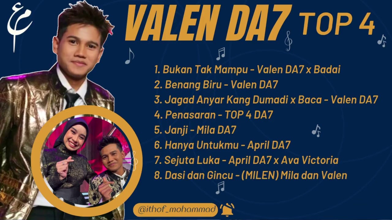 KUMPULAN LAGU MP3 YANG DITAMPILKAN VALEN DA7 TOP 4 INDOSIAR