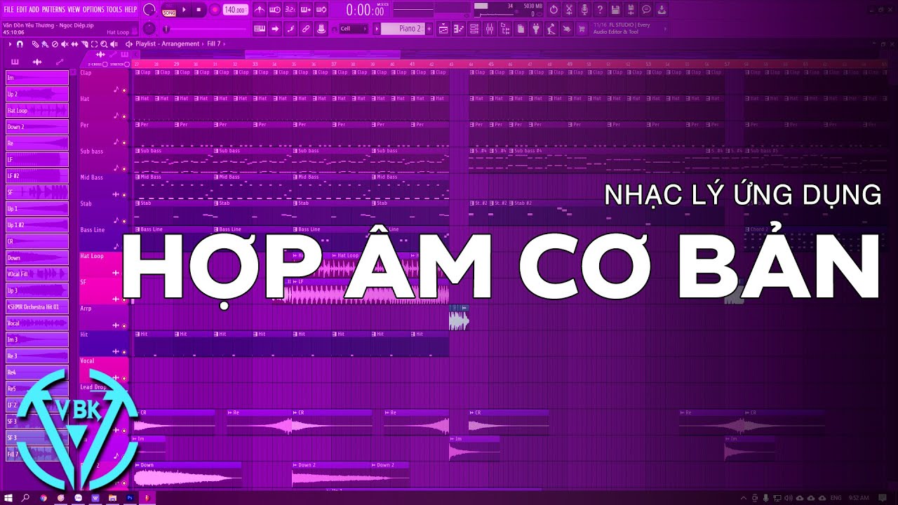 Các Hợp Âm Cơ Bản Thường Dùng Trong Làm Nhạc | FL Studio | VBK MUSIC | Nhạc Lý