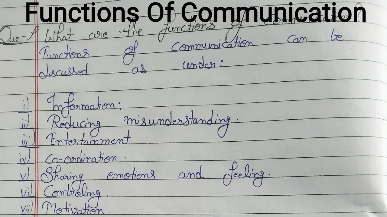 What Are The main Functions Of Communication? How to Communicate? Body language