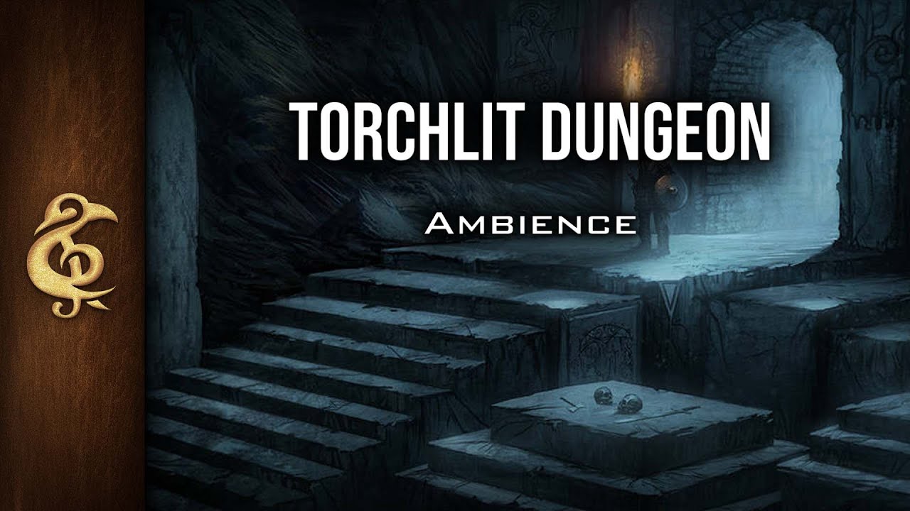 Torchlit Dungeon | Exploration Ambience | 1 Hour #dnd