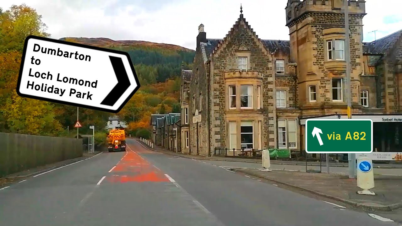Dumbarton to Loch Lomond Holiday Park (via A82) Dashcam Driving POV