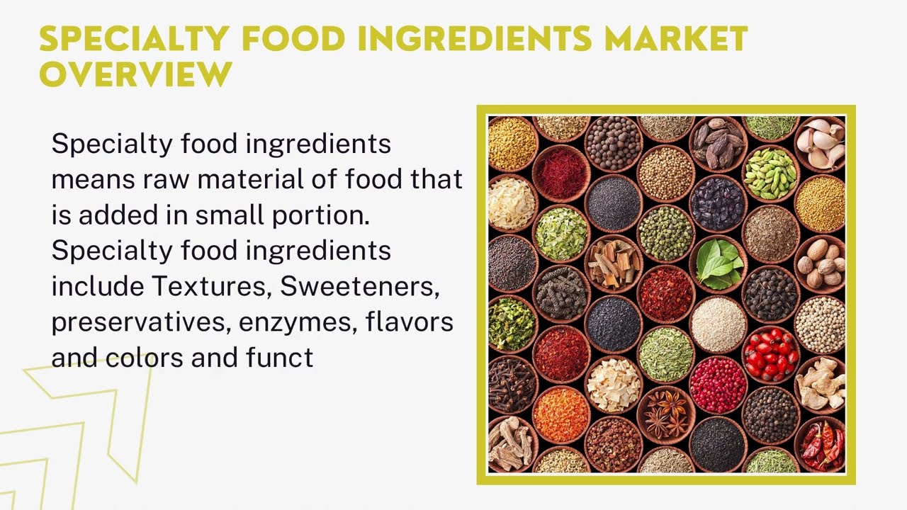 Specialty Food Ingredients Market | Industry Data Analytics | IDA