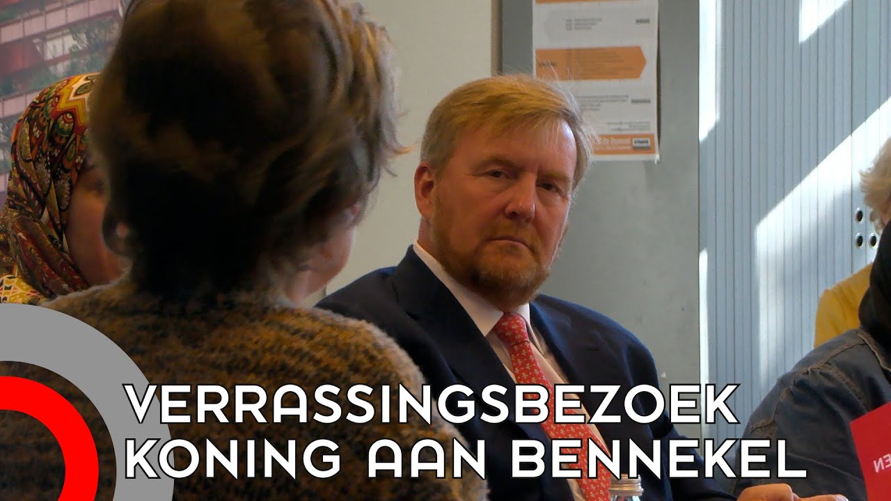 Verrassingsbezoek van Koning Willem-Alexander aan de Bennekel