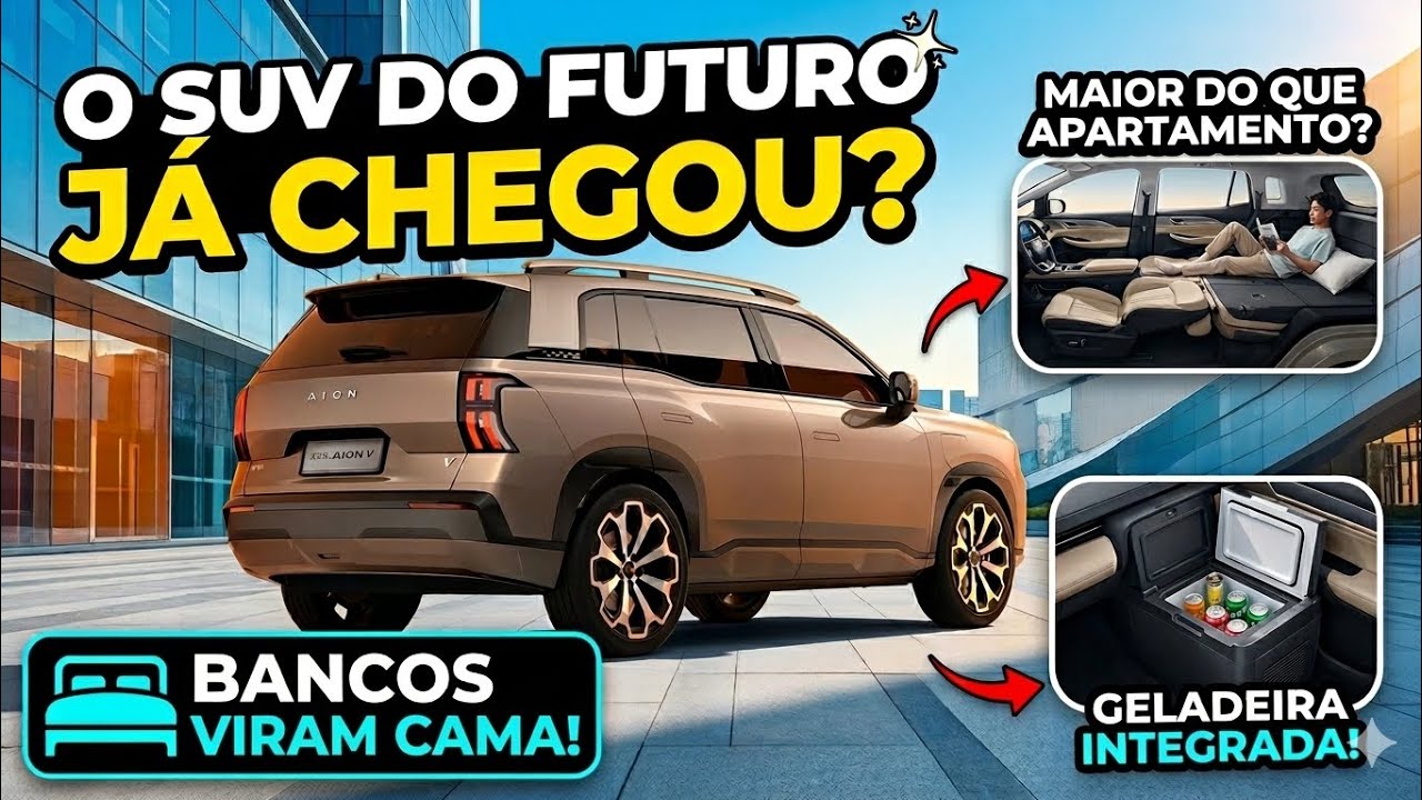 GAC AION V - O carro tem cama e geladeira!