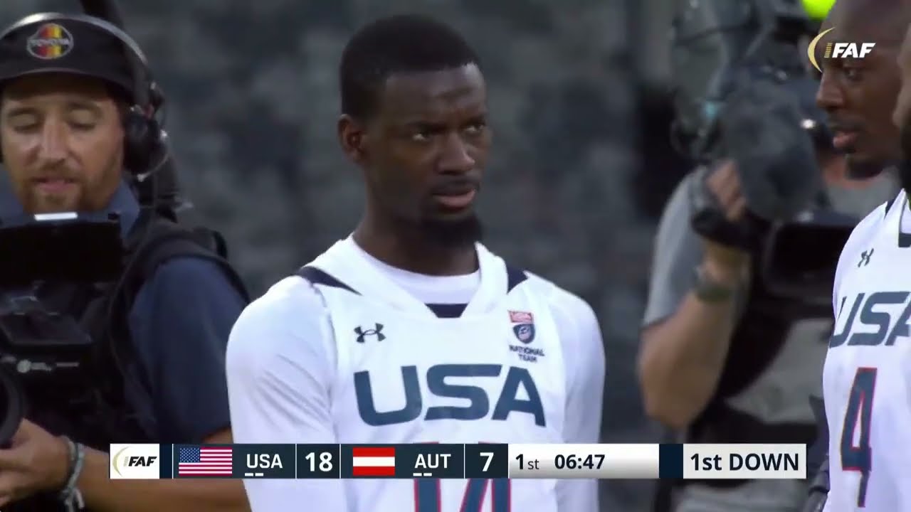 플래그풋볼 미국 vs 오스트리아  2024 IFAF Flag Football World Championships 남자 결승