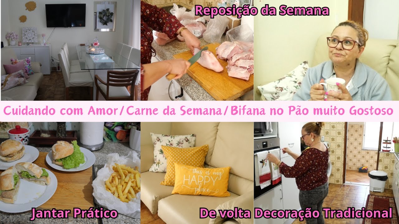 ORGANIZAÇÃO APÓS A PÁSCOA// REPOSIÇÃO DE CARNE DA SEMANA// JANTAR PRÁTICO// BIFANA NO PÃO DELICIOSA