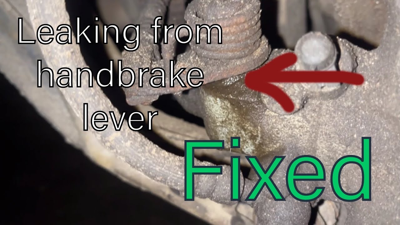 How To Fix A Leaky Brake Caliper And Bleed The System (Leaking From Handbrake Lever)