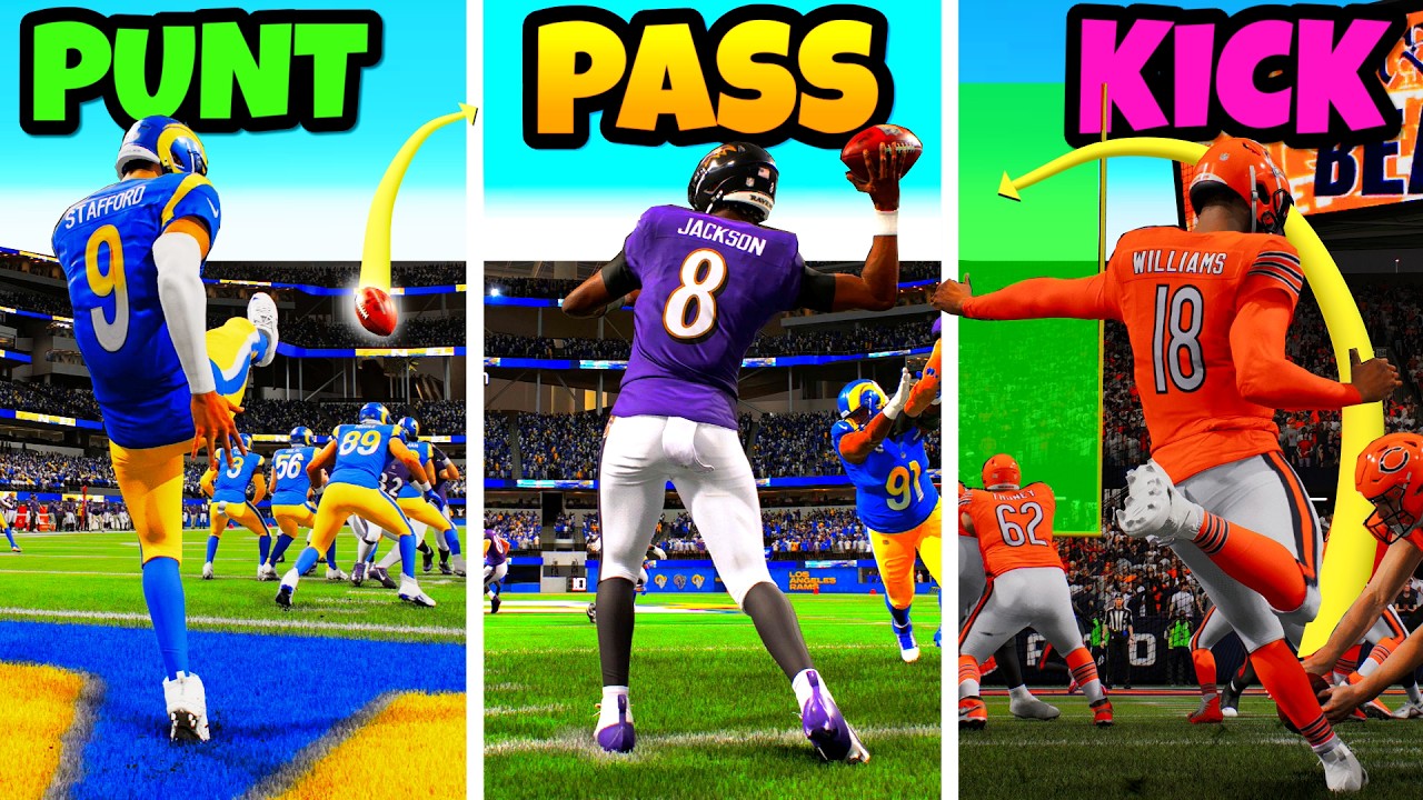 Ultimate PUNT, PASS, KICK, Tournament with ALL 32 QB's!