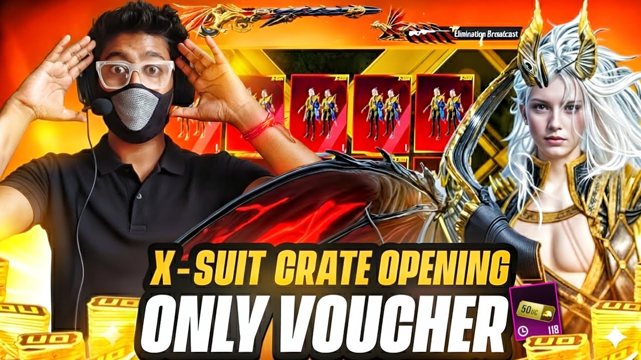 X-Suit CRATE OPENING with Only VOUCHERS 🤯 | SoloPrime Luckiest Crate Opening 🔥 Dravion Xsuit 