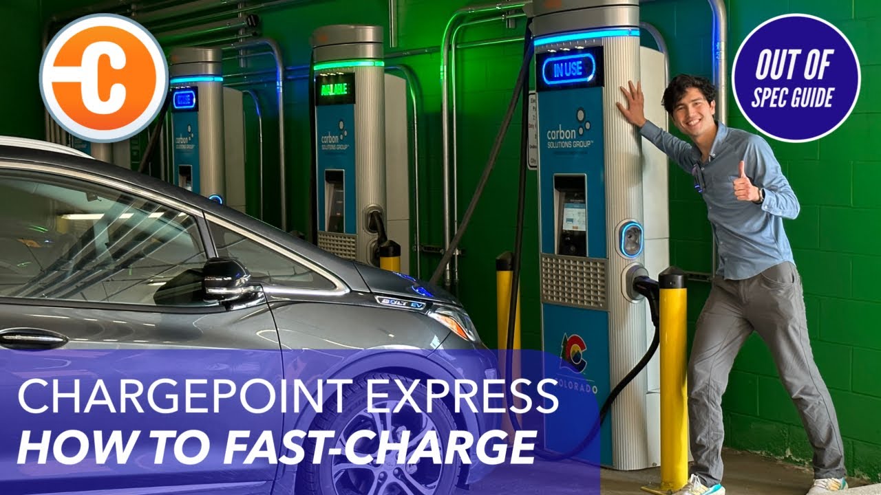 Как зарядить электромобиль на станциях быстрой зарядки ChargePoint Express DC