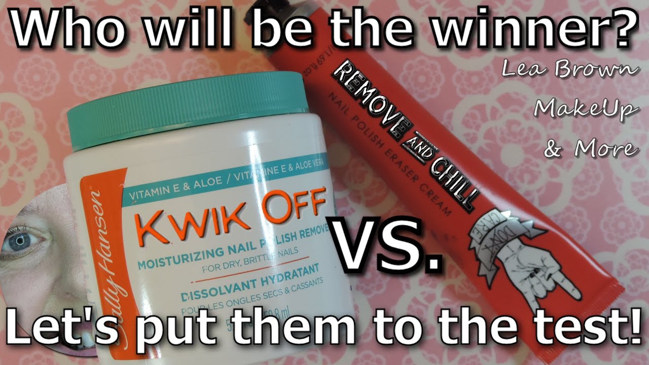 Sally Hansen's KWIK OFF vs. Remove and Chill - Nail Polish Remover Challenge Comparison