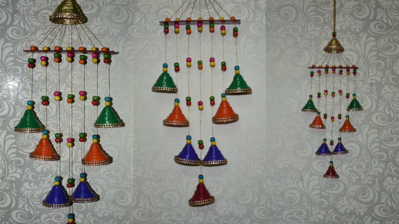 Newspaper wall Hanging | Wall decor | best out of waste | newspaper crafts