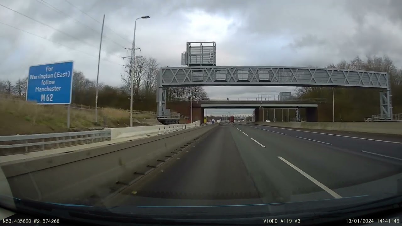 UK Motorways - M6 J26 Liverpool to J20A M56