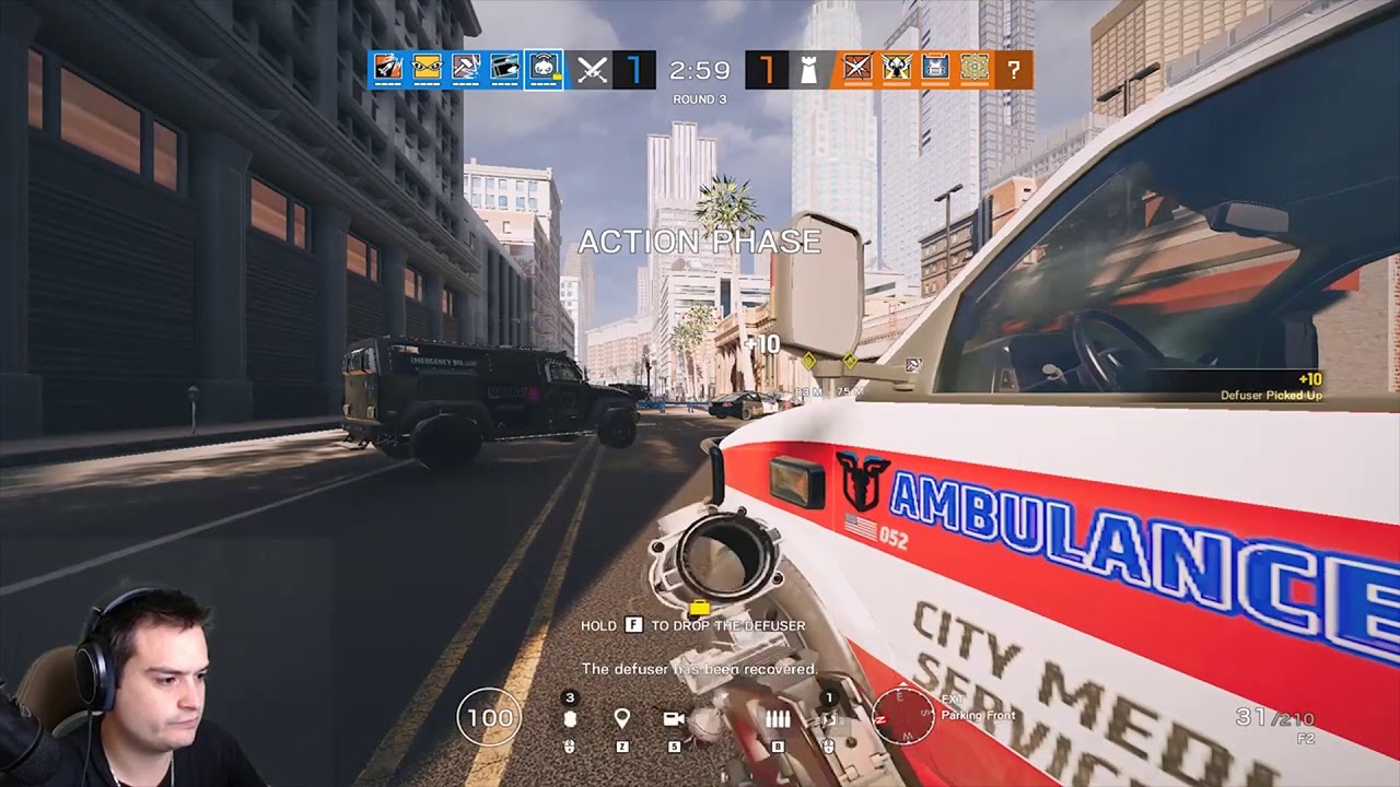 Partida vs Cheater  - Tom Clancy's Rainbow Six Siege