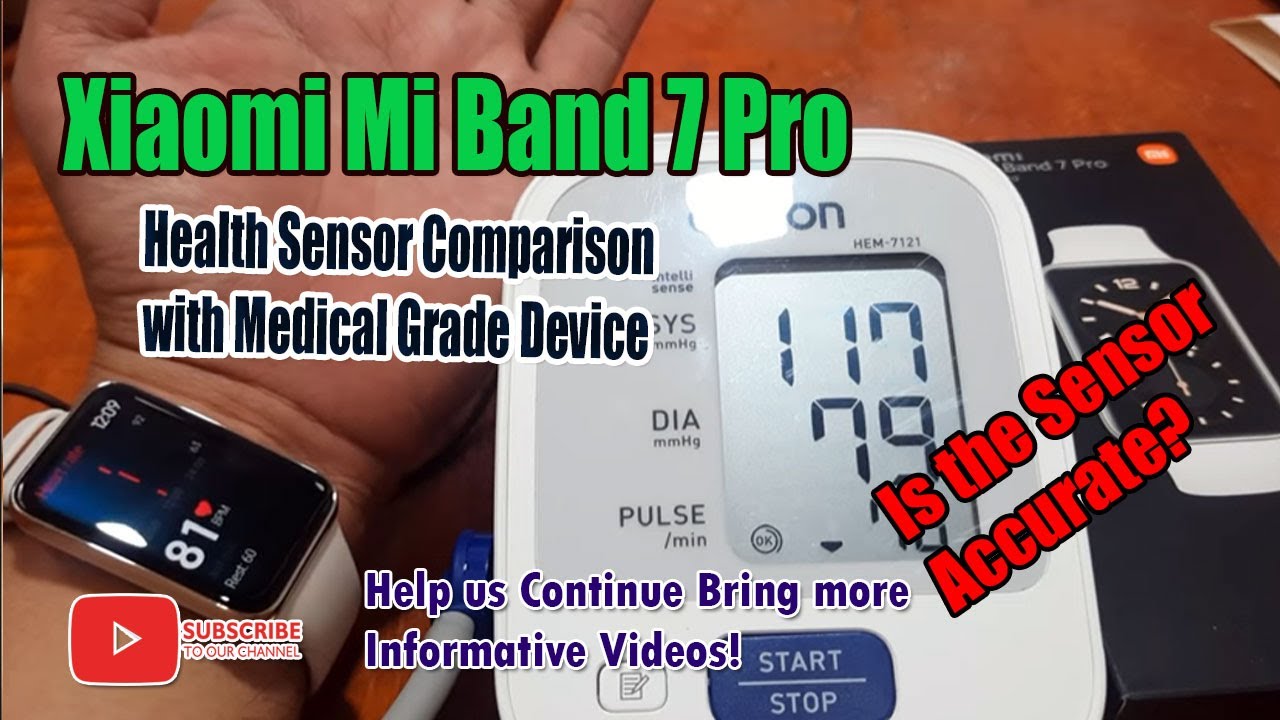 Xiaomi Mi Band 7 Pro - Health Sensor Comparison with Medical Grade Device