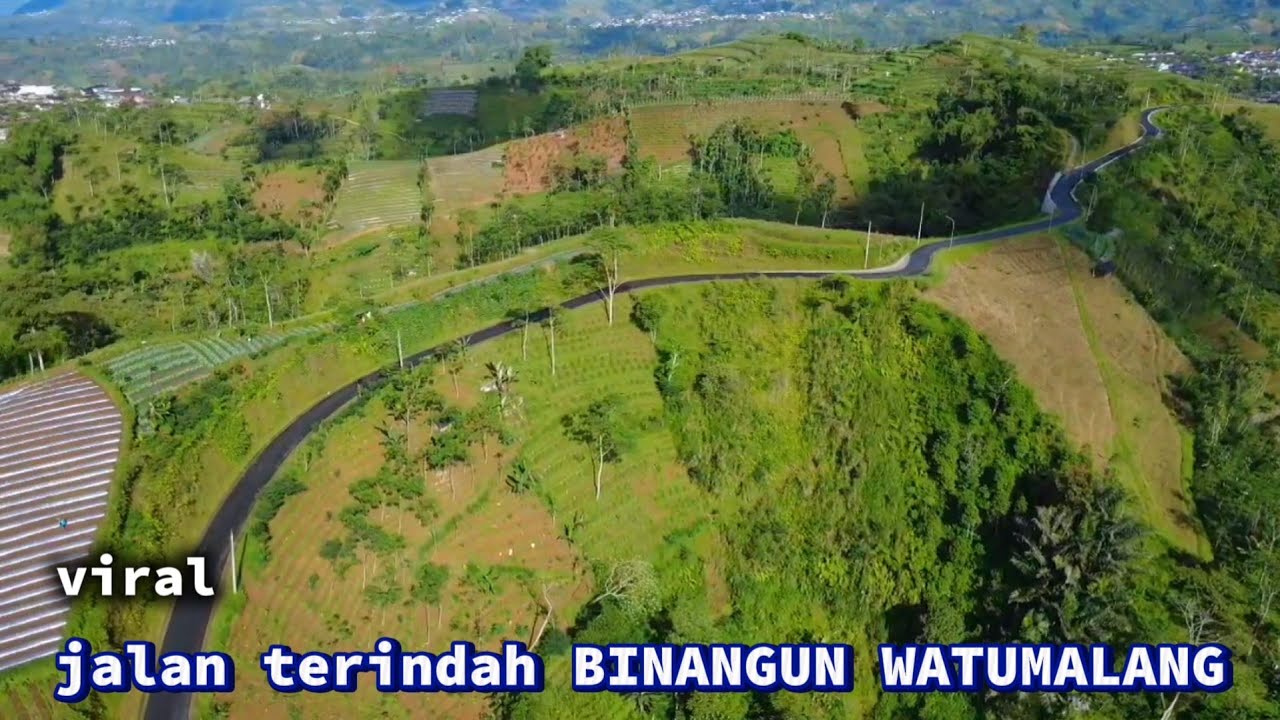VIRAL ‼️ JALAN PALING INDAH  BINANGUN WATUMALANG
