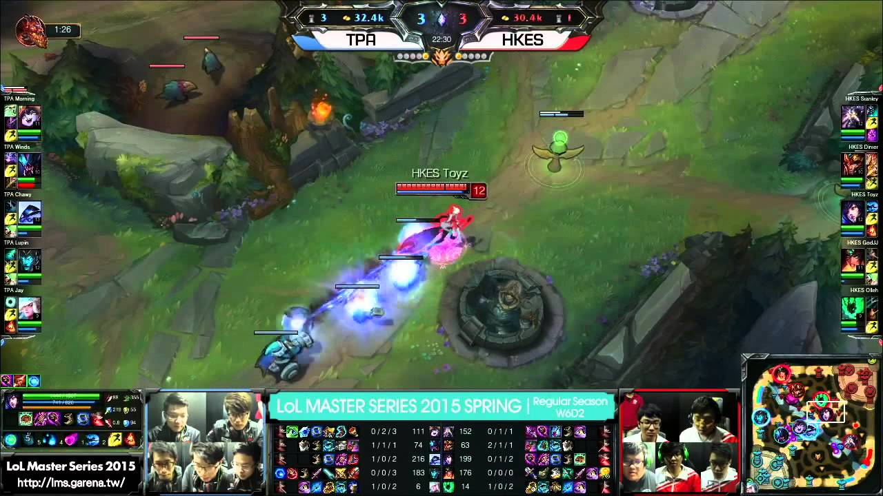 Taipei Assassins vs HongKong eSports LMS Spring 2015 W6D2 TPA vs HKES