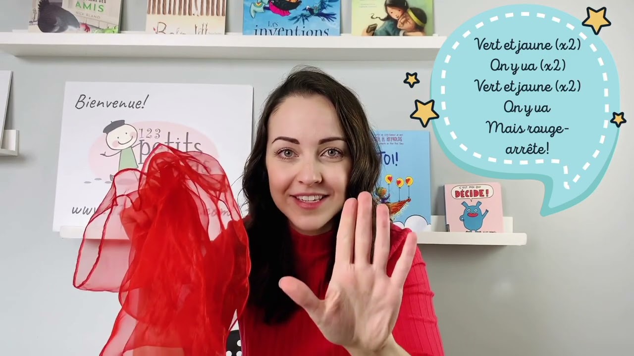 Vert et Jaune : French Song for Kids about Colours, Fast vs. Slow