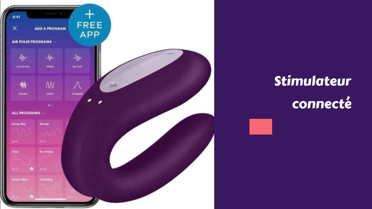 Stimulateur connect Satisfyer Double - Sextoy connecté