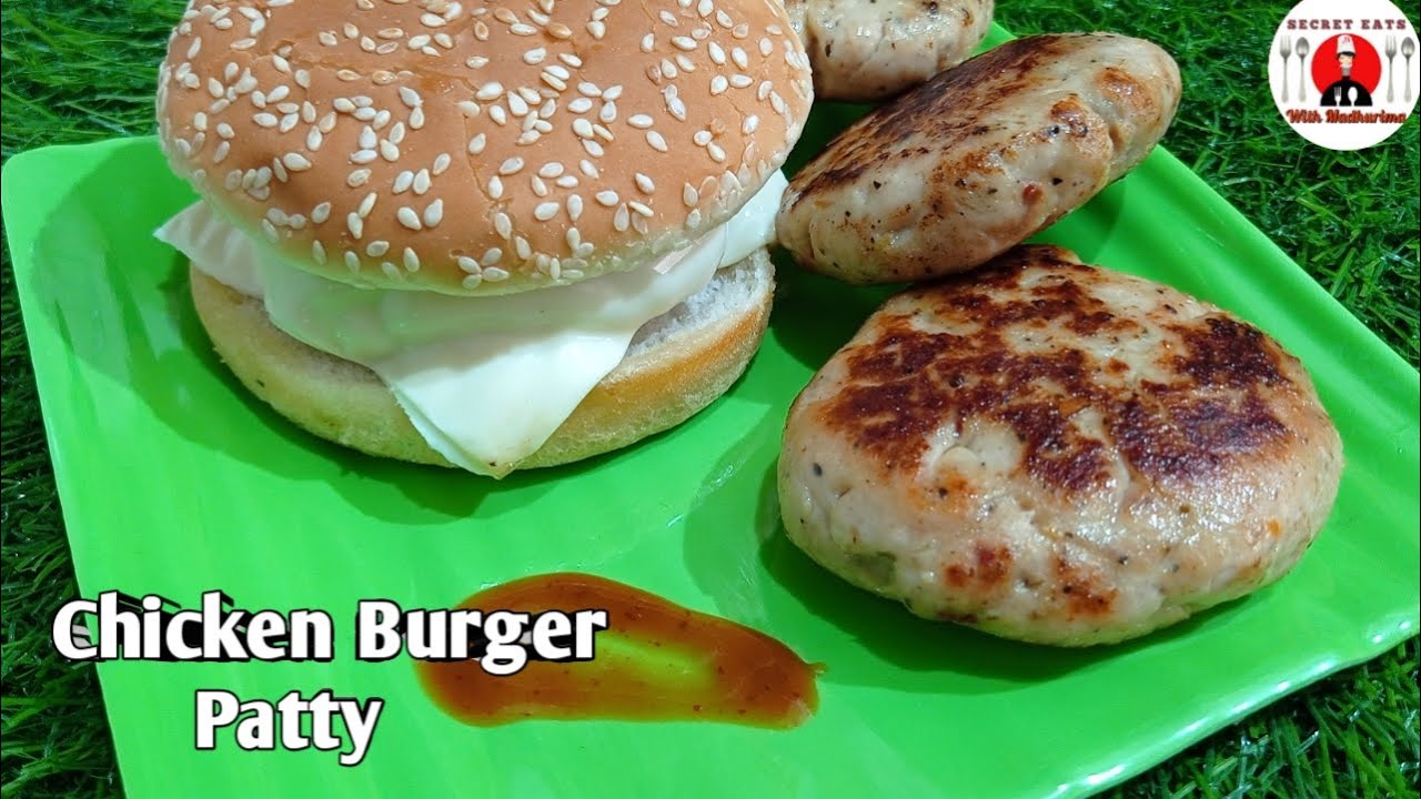 Homemade Chicken Burger Patty Recipe |Chicken Burger Recipe - How To Make Chicken Burger Easy Recipe