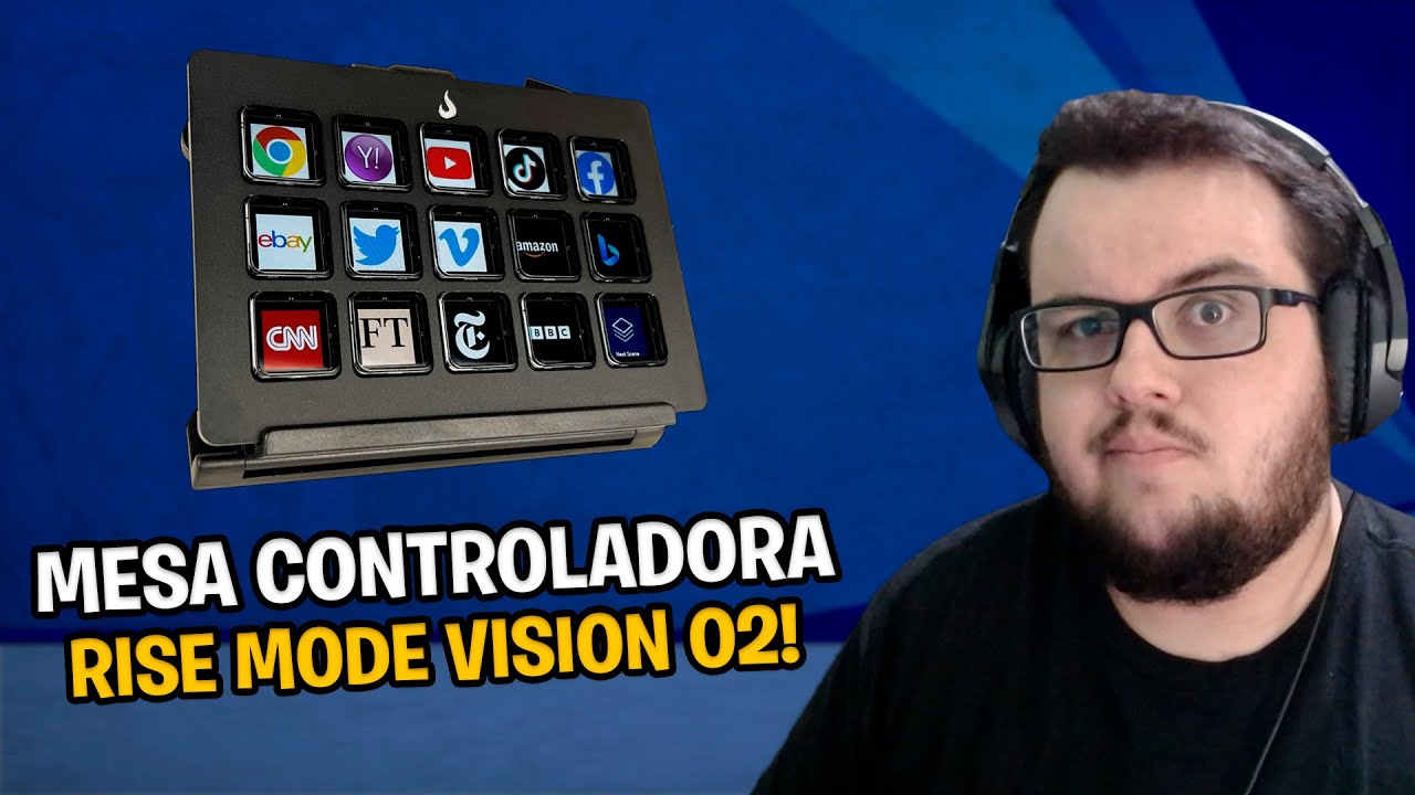 MESA CONTROLADORA RISE MODE VISION 02 BLACK - UNBOXING + CONFIGURAÇÃO OBS STUDIO