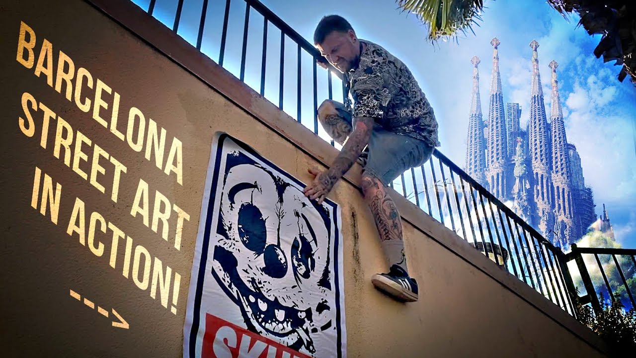 Barcelona Street Art en pleno dia!