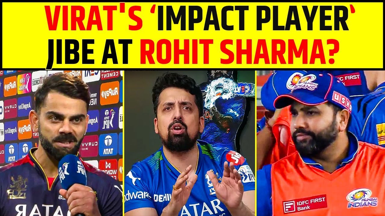 VIRAT'S 'IMPACT PLAYER' JIBE AT ROHIT SHARMA? #viratkohli #ipl2025 #rohitsharma #rcb #rcbvspbks