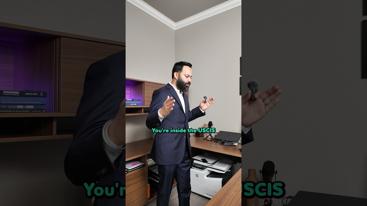 Here&rsquo;s what to expect at a marriage based green card interview! #shorts #greencard #immigration