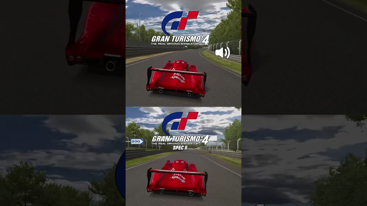 GT4 vs GT4 Spec II | Toyota GT-ONE (TS020) Race Car Sound Comparison #shorts